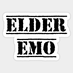 Elder Emo Sticker